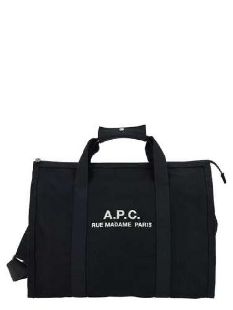 Weekender-Tasche mit Logo-Print schwarz