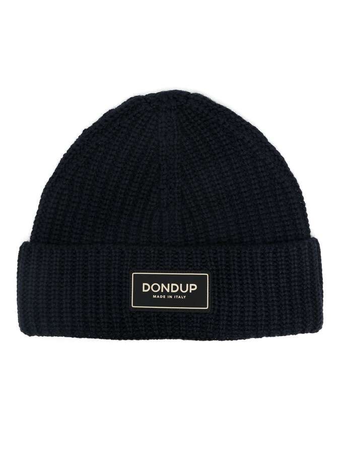 Beanie mit Logo-Patch schwarz_04