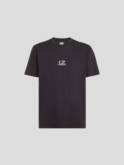 T-Shirt mit Logo schwarz